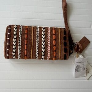 Handcrafted Multicolor Wristlet Clutch